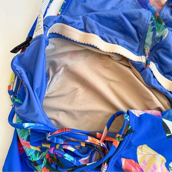 La Blanca Floral One-Piece Swimsuit Plus Size 22W Havana Tropics Tummy Control - Picture 5 of 7